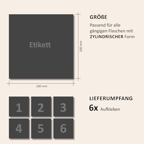 50 Goldenen Hochzeit - 6 Aufkleber für Wein & Sekt