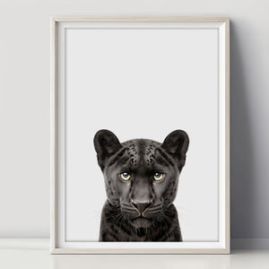 Baby Schwarzer Panther Poster - die ideale Kinderzimmerdekoration