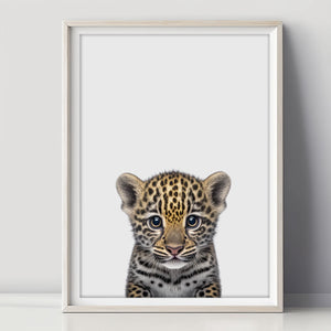 Zauberhaftes Baby-Leopard-Poster