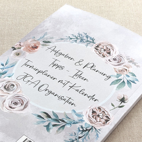 The Maid of Honor Planner: Task and appointment planner with calendar in white rose look