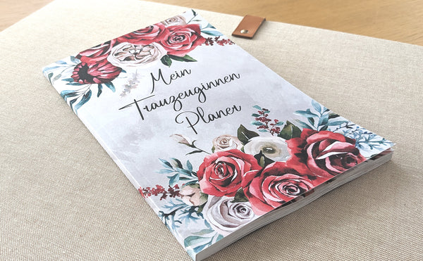 My Maid of Honor Planner: Task and appointment planner with calendar in red rose look