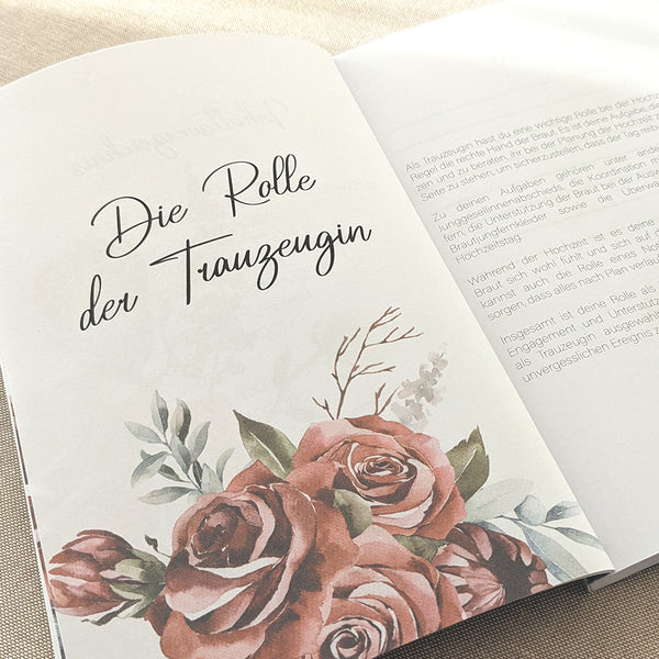 My Maid of Honor Planner: Task and appointment planner with calendar in red rose look