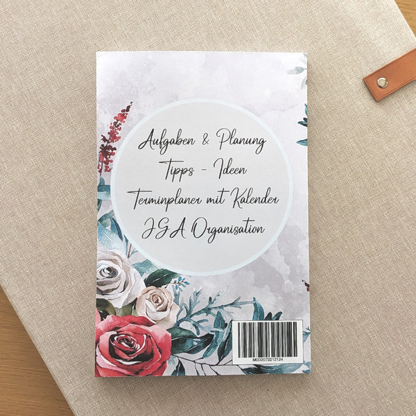 My Maid of Honor Planner: Task and appointment planner with calendar in red rose look