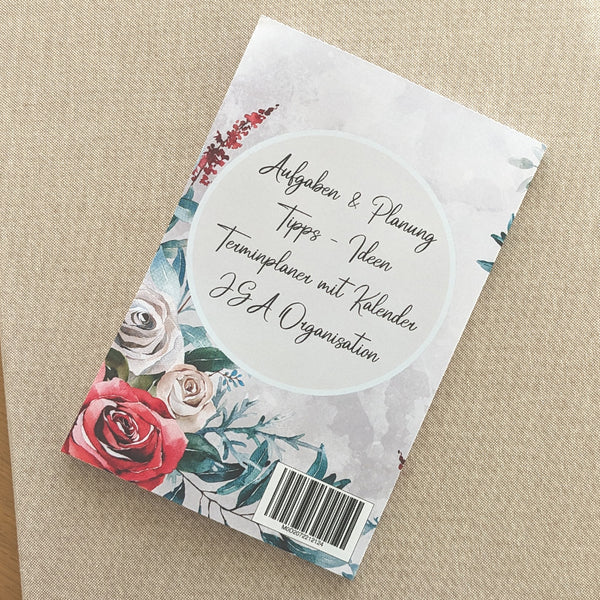 My Maid of Honor Planner: Task and appointment planner with calendar in red rose look