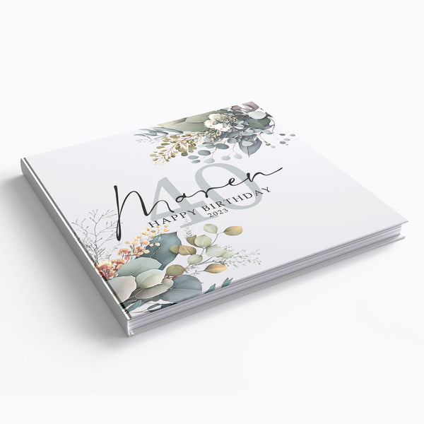 Personalisiertes Gästebuch für Deinen 40. Geburtstag!