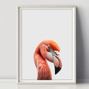 Elegantes Flamingo Poster für Mädchenzimmer