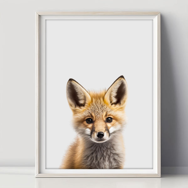 Baby Fuchs Poster - Herzliches Deko-Element für das Kinderzimmer