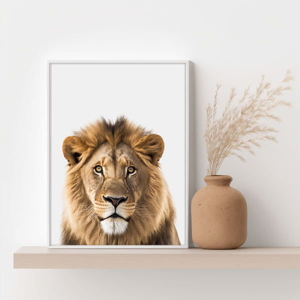 Bringen Sie mit unserem Löwen-Poster ein Stück Wildnis in Ihr Zuhause. Majestätisch, kraftvoll und faszinierend - ideal für jeden Tierliebhaber.