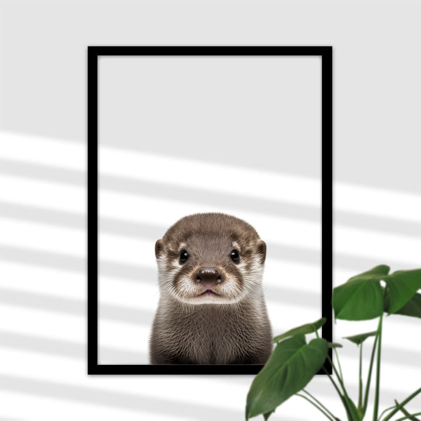 Süßes Baby Otter Poster fürs Spielzimmer
