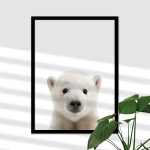 Baby Eisbär Poster - Süße Wanddeko fürs Babyzimmer