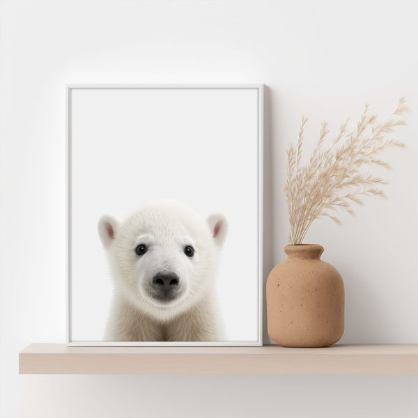 Baby Eisbär Poster - Babyzimmer Wandgestaltung