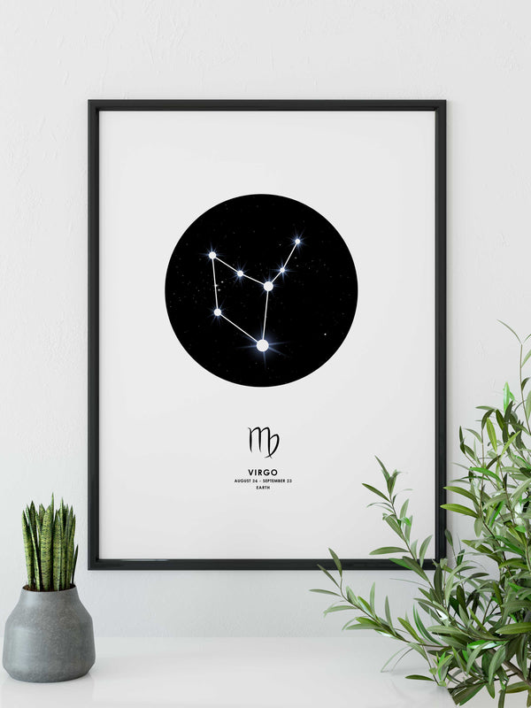 Detailliertes Jungfrau-Poster