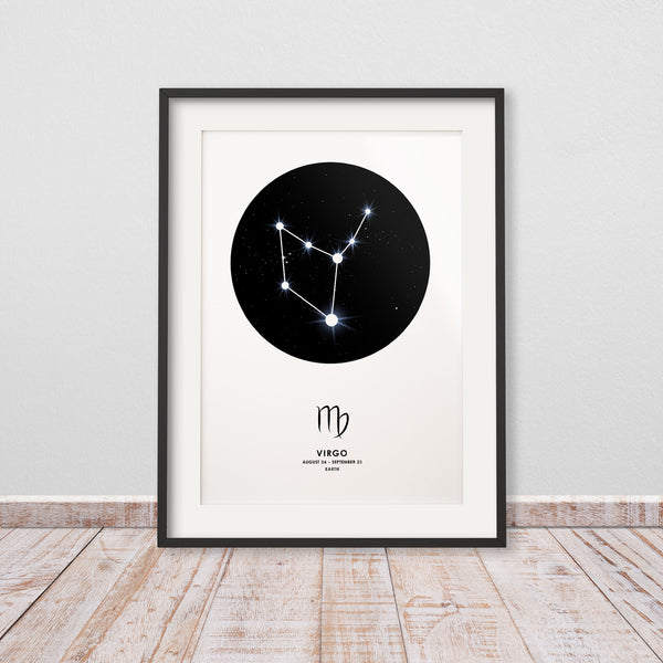 Detailliertes Jungfrau-Poster