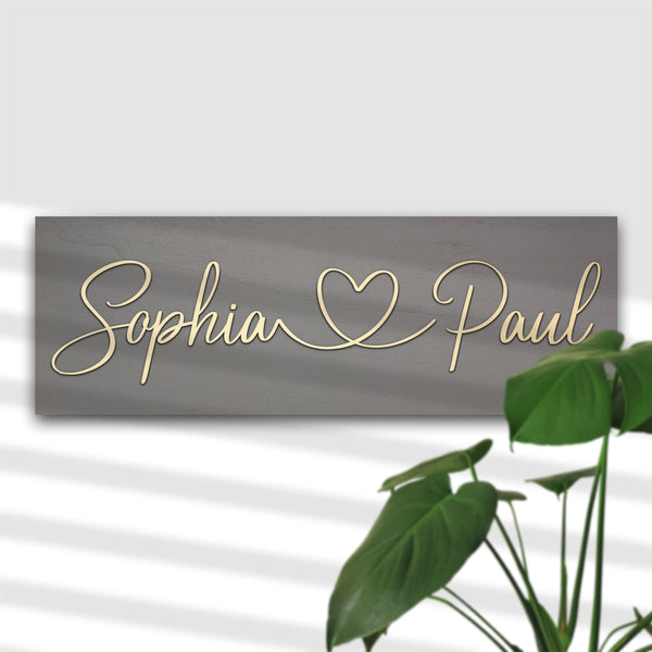 Personalisiertes Holzschild Medium