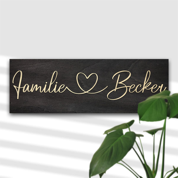 Personalisiertes Holzschild Medium