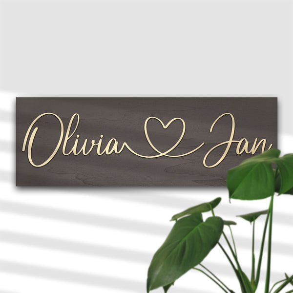 Personalisiertes Holzschild Medium
