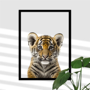 Baby Tiger Poster - Wilde Deko fürs Kinderzimmer