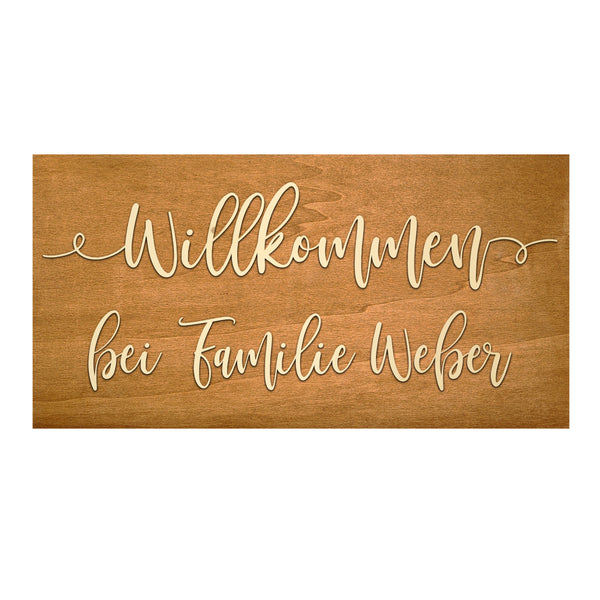 Personalized Wooden Sign Large