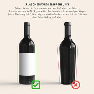 50 Goldenen Hochzeit - 6 Aufkleber für Wein & Sekt