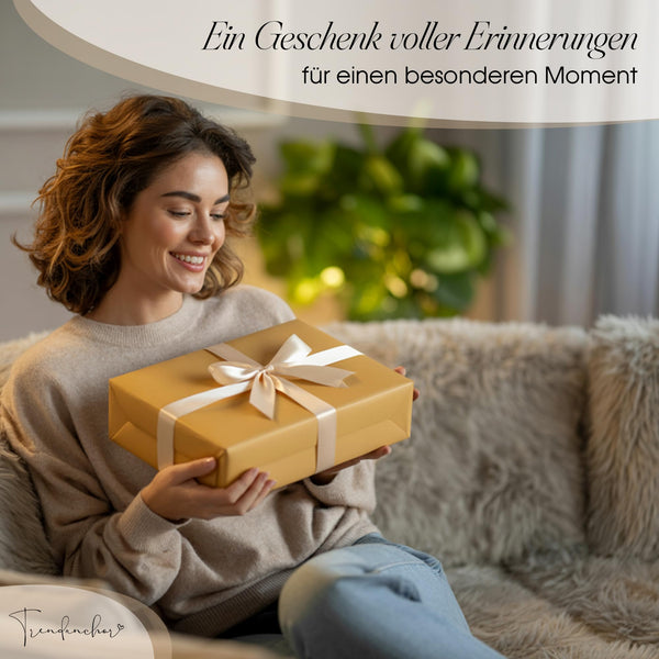 JGA Gästebuch Vintage Leinen mit Goldprägung – Fotoalbum & Erinnerungsbuch inkl. Gästekarten + Fotoecken