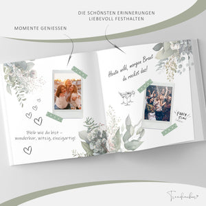 Mein JGA Erinnerungsbuch - Gästebuch für Glückwünsche und Fotos - 72 Seiten ohne Fragen