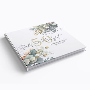 Erinnerungsalbum für Ehejubiläen: 25, 30, 40, 50, 60 Jahre im Eukalyptus Design