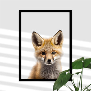 Bezauberndes Baby Fuchs Poster für das Kinderzimmer