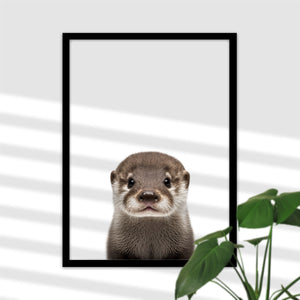 Süßes Baby Otter Poster fürs Spielzimmer