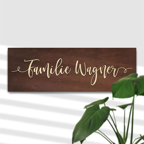 Personalisiertes Holzschild Medium