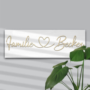 Personalisiertes Holzschild Medium