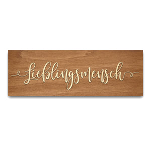 Personalisiertes Holzschild Medium