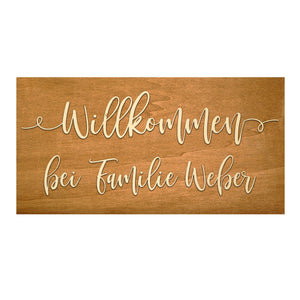 Personalisiertes Holzschild Large